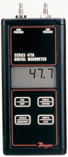 Handheld Digital Manometer is suited for technicians.