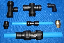 Push-Fit Fittings suit compressed air systems.