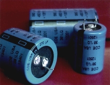 Aluminum Electrolytic Capacitors are compact and snap into place.