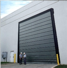 High Speed Doors operate at rates up to 42 in./sec.