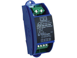 VTU Voltage Transducers fabricated with DIN rail mounted housing.