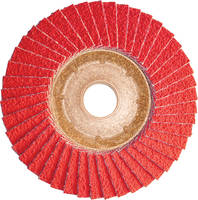 Plantex Ceramic Flap Discs feature abrasive structure.