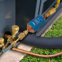 AC Leak Freeze Pro Sealant Applicator comes with transparent hose.