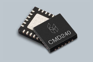 CMD240P4 MMIC Distributed Amplifier eliminates external RF port matching.