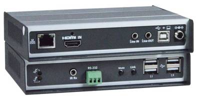 4K HDMI USB KVM Extender supports 2-way RS232 commands.