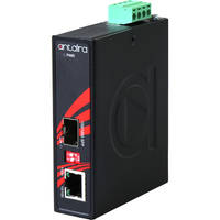 Gigabit Ethernet-to-Fiber Media Converter offers speeds up to 1000Mbps.