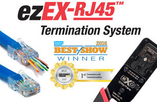 ezEX-RJ45™ Termination System features push button lock.
