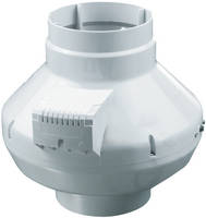 AXP In-Line Duct Fans come with UV resistant plastic housing.