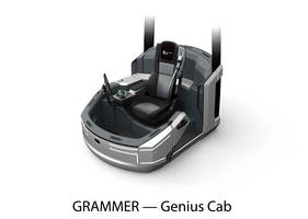 Genius Cab Seats offer automatic adjustment to operator's weight.