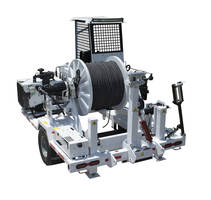 PT-3000 Puller/Tensioner comes with curbside motor mounted frame.