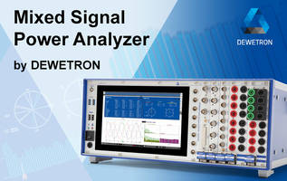 Mixed Signal Power Analyzer features isolated voltage and current inputs.