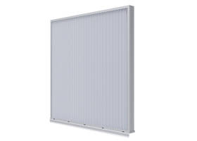 EME3625DFL Louver is constructed of extruded aluminum.