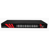 Gigabit Unmanaged Ethernet Switch features IP40 rated metal casing design.