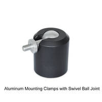 Aluminum Mounting Clamps feature black anodized finishing.