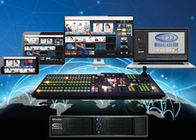 Broadcast Pix™ Production Switchers come with NewBlueNTX high-end CG.