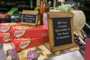 Wood Chalkboard Stand comes with black wet erase board.