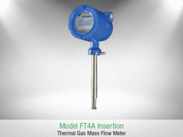 Thermal Mass Flow Meter delivers 4-20mA output.