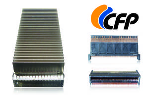 CFP8 Connector features pitch of 0.6 mm.