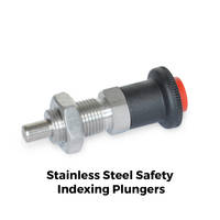 GN 414 Indexing Plungers feature chemically nickel-plated pin.