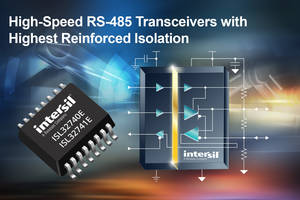 RS-485 Transceivers offer 40 Mbps of bidirectional data communication.