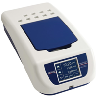 Genova Bio Spectrophotometer features color touch-screen interface.
