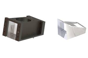 3300P-100 TIR Prism Assembly supports telecentric optical system.