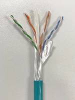 LUTZE's Ethernet Cable comes with teal colored jackets.