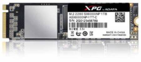 XPG SX6000 PCIe Gen3x2 M.2 2280 SSD Drives meet NVMe 1.2 specifications.