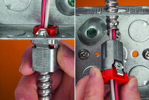 Bridgeport Fittings' Double-Snap Cable Connectors are Easy to Install, Saving Contractors Time and Labor