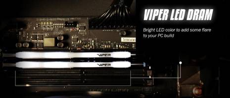 VIPER LED Series DDR4 Memory Modules offer XMP 2.0 support for automatic overclocking.