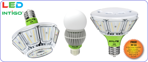 HyLite LED's Intigo™ Retrofit Lamp Series feature illumination up to 145 LPW.