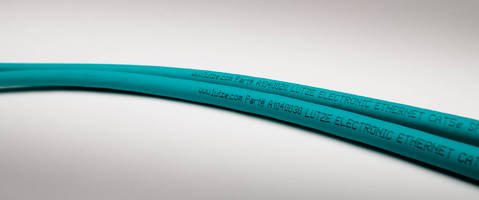 Shielded MOTIONFLEX Ethernet Cables come with teal TPE jacket.