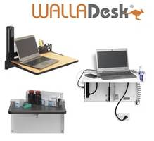 WALLAdesk Folding Desks come with durable steel frames.