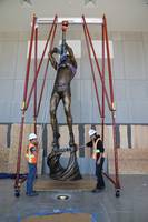 Basketball Pioneer Kenny Sailors and His Jump Shot Immortalized in 21+-Foot Sculpture