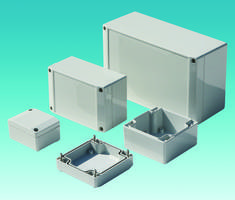 TechnoBOX ABS Enclosures are moulded from light gray (RAL 7035) ABS.