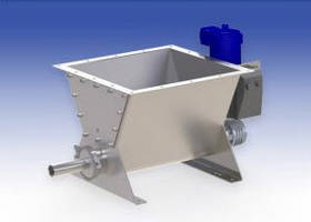 Model VMF-90A™ Screw Feeder features a built-in cam actuated hopper agitator.