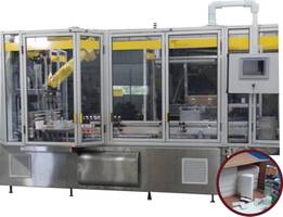 V30M Robotic Tray Packer features PanelView Plus 1000 color touchscreen.