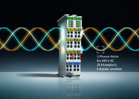 EL3783 EtherCAT Terminal allows evaluation of six terminal channels simultaneously.