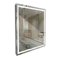 Captivate™ Illuminated Mirror LED features perimeter etched panels.