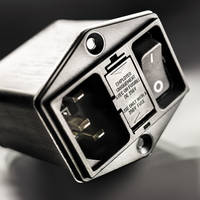 DD14 Power Entry Module is compatible with V-Lock retaining cordsets.