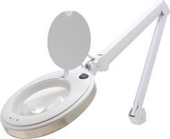 ProVue Solas Magnifying Lamps feature fastening ring for switching out lenses.