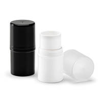 Qosmedix's Makeup Stick Containers come with corresponding caps.