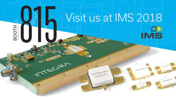 New RF Power Transistors and Integrated RF Power Modules for Pulsed Radar Applications Showcased at IMS 2018