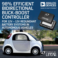 Analog Devices Presents Linear LT8708/-1 Regulator Controller with Six Independent Forms of Regulation