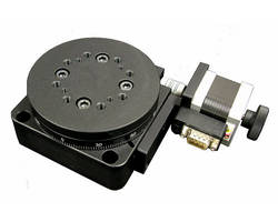 OES Presents AY110-100-SC Motorized Rotary Stage with Pattern of Threaded Mounting Holes