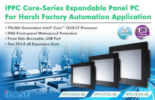 New Industrial Panel PCs are Offered with IP65 Front-Panel Waterproof Protection