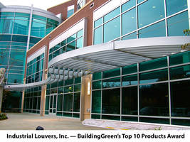 Industrial Louvers, Inc.'S Painted Sunshades Receive BuildingGreen's Top 10 Products Award For 2019