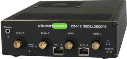 Saelig Introduces Cleverscope CS448 Oscilloscope with an Isolated 65 MHz Signal Generator
