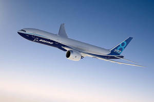 New Boeing 777X Flight Test Airplane is Offered with GE9X Fuel-Efficient Commercial Engine