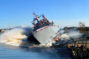 Littoral Combat Ship 19 (St. Louis) Christened and Launched